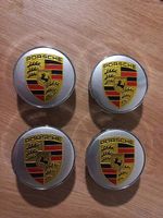 56mm/60mm  4× Rad Deckel, porsche silber 