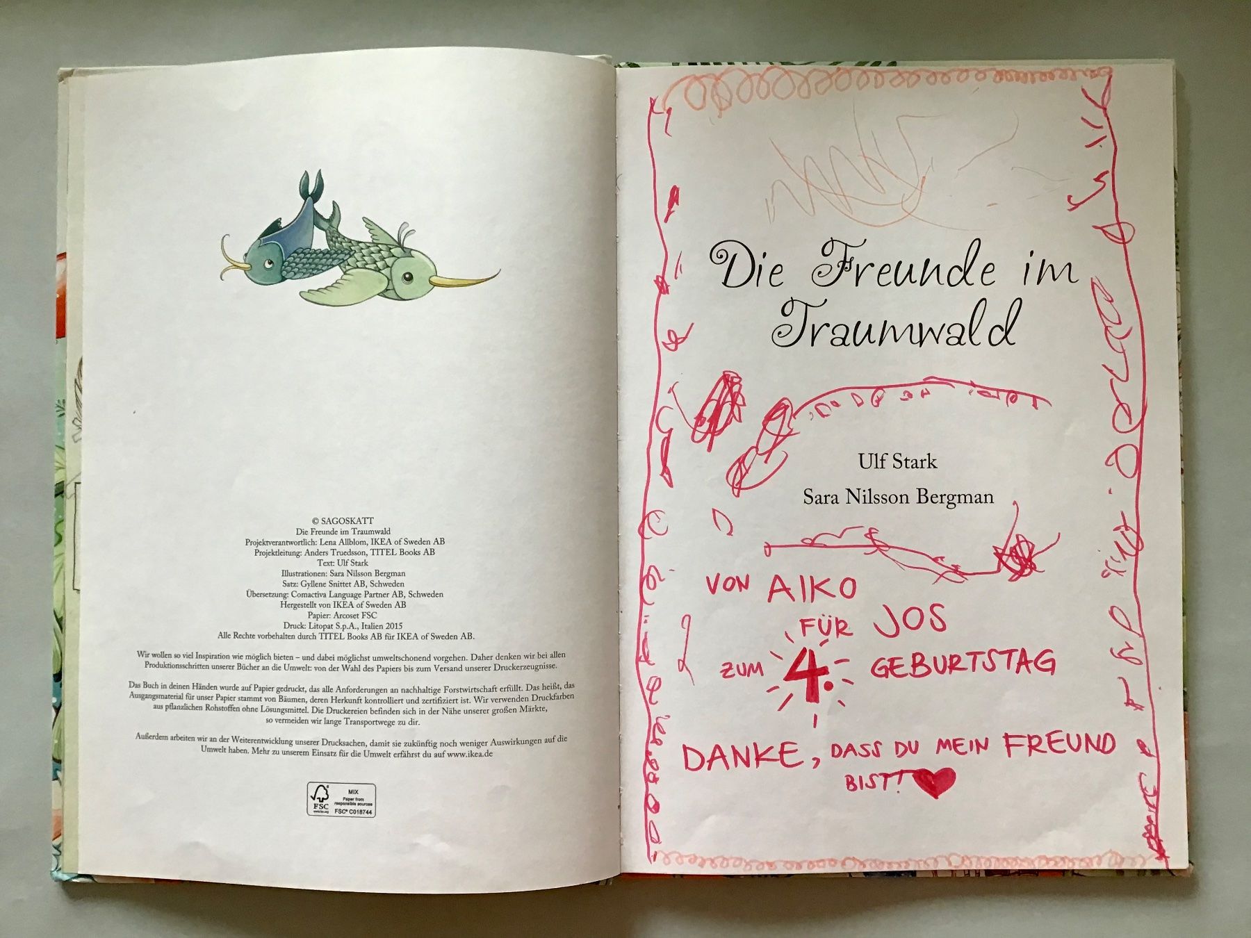 Libri: Bilderbuch: Die Freunde im Traumwald – Usato da Bubendorf venduto da Alpenheidi 2