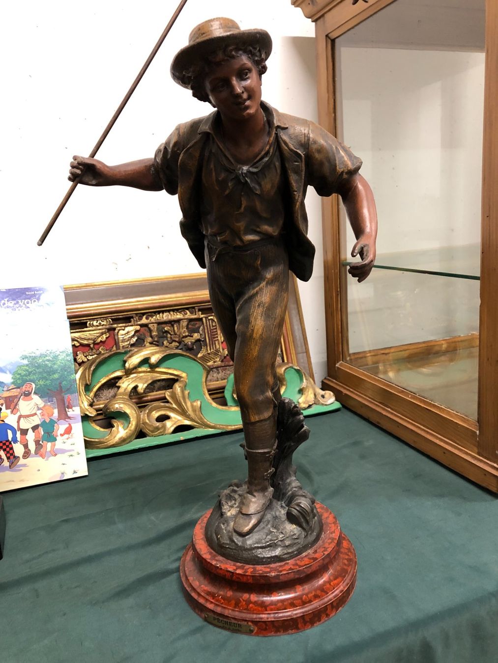 Sculture & Statue: Bronze Statue "Der Fischer" antik – Usato da Schönenwerd venduto da kybi