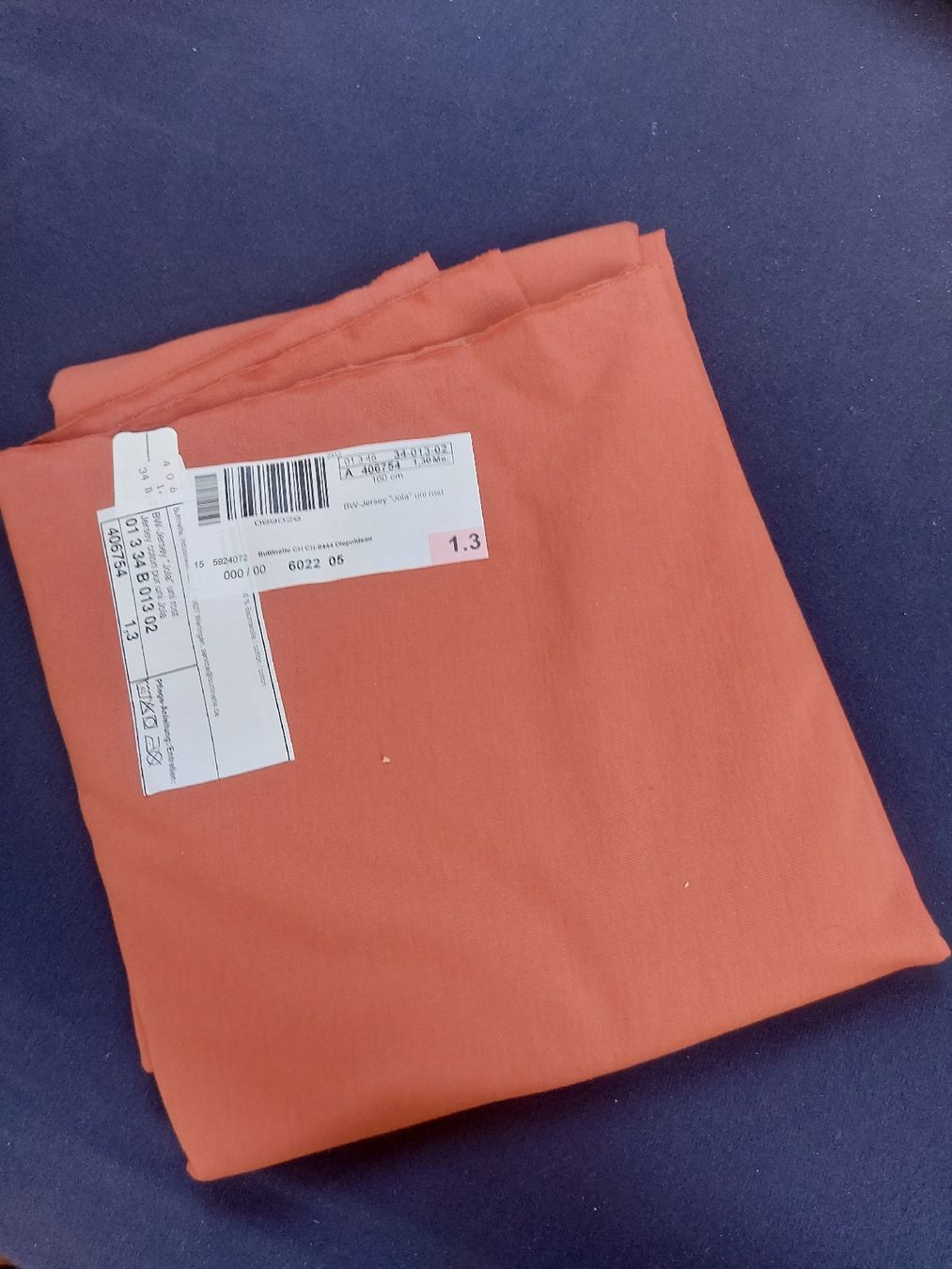 Stoffe: Baumwoll Jersey zimt – Neu und originalverpackt aus Lotzwil von sarah._g