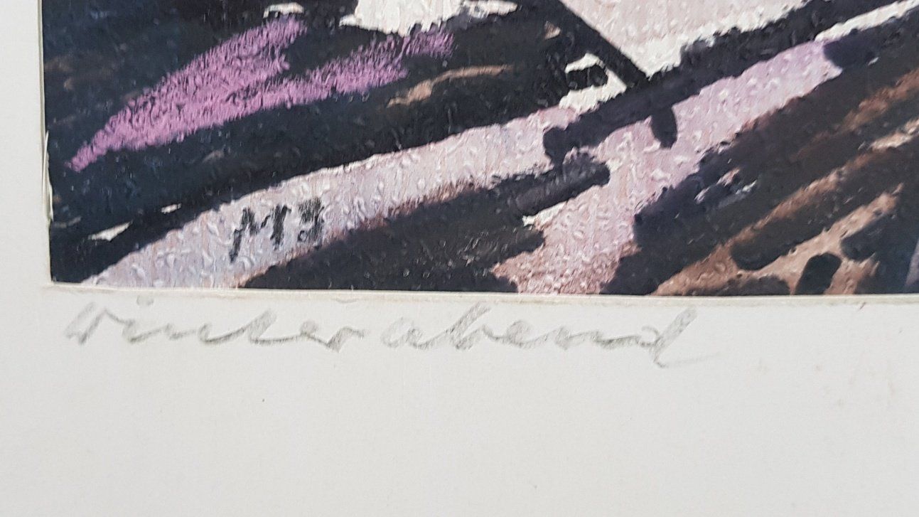 Gemälde: " Winterabend" - Max Bohren  -   Schweizer Kunst – Gebraucht aus Horw von Kunstreich7 5