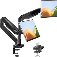 Monitor Halterung 2 Monitore Gasfeder VESA 17-32 Zoll