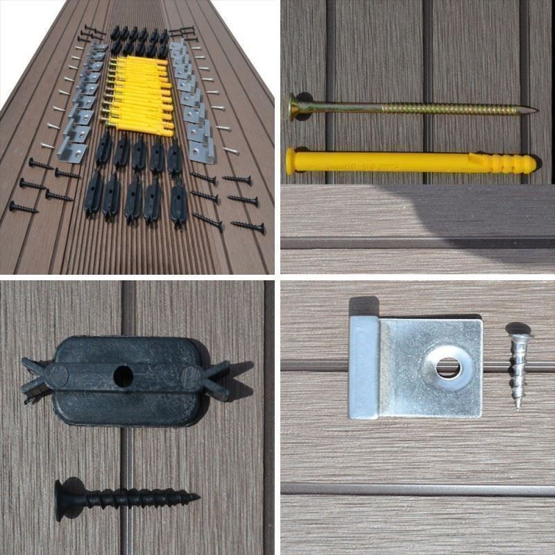 Bodenbeläge: 17892 - WPC Terrassendielen Dielen Anthrazit 6m2 – Neu und originalverpackt aus Wallenwil von toesstal-vertrieb 6