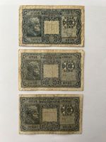 Italien Banknoten-Lot 10 Lire, 1944 (3 Noten)
