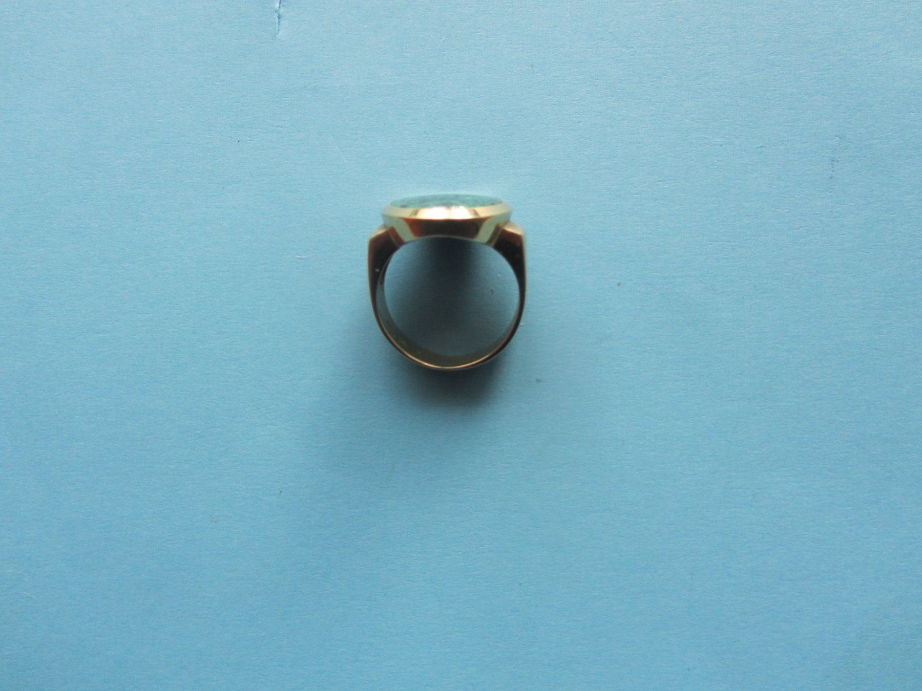 Anelli: Jadeit-Herrenring-14 K.Gold – Usato da Luzern venduto da Lucernauno 3