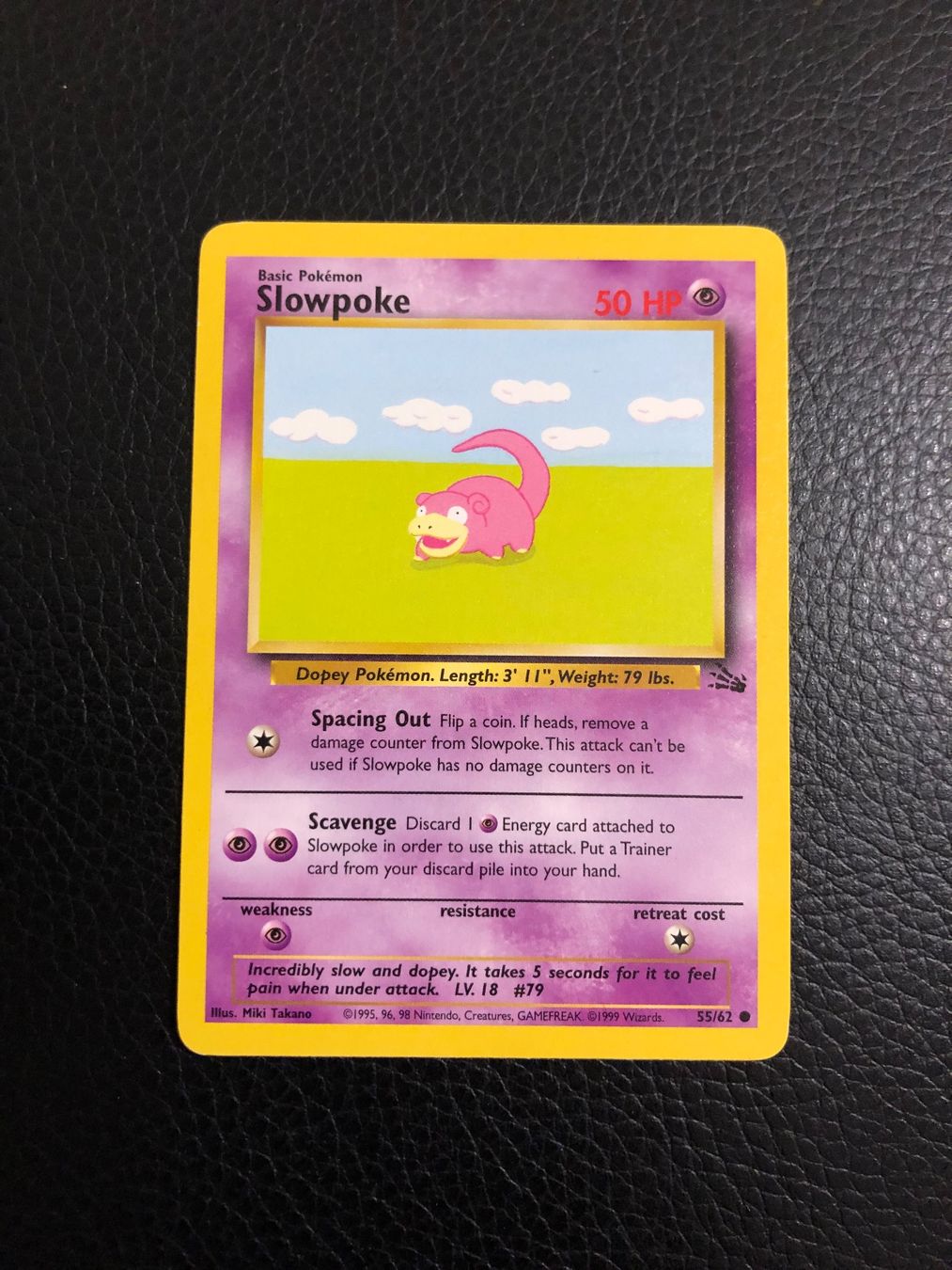 Pokémon Carte collezionabili: Fossil Slowpoke 55/62 Ab 1 – Usato da Paradiso venduto da Pkmn10