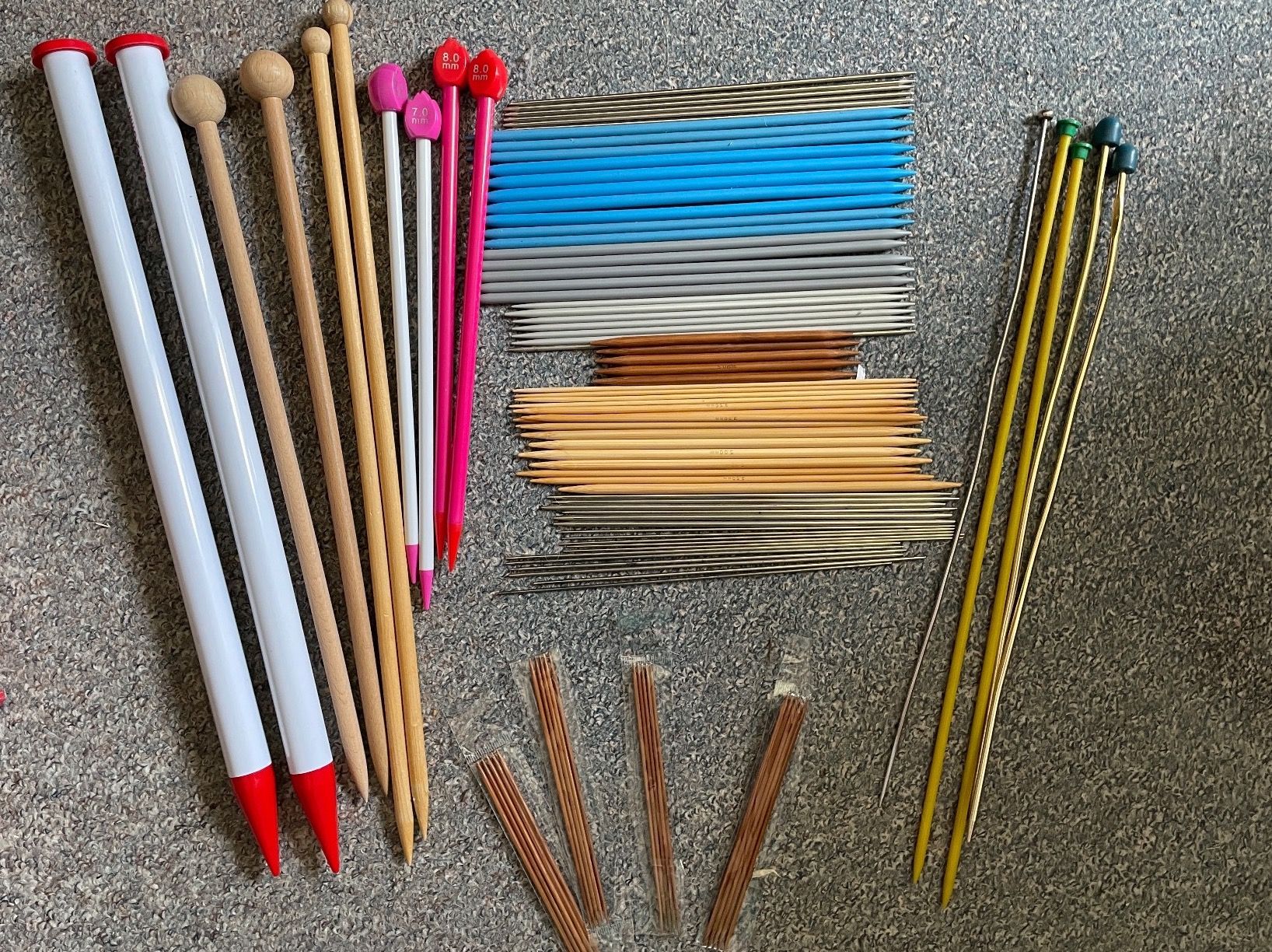 Nadeln: 100 Gemischtes Stricknadel Konvolut gemischte grössen – Gebraucht aus Buchs SG von