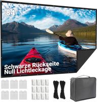 Beamer Leinwand 84 Zoll Projektionsleinwand Schwarz