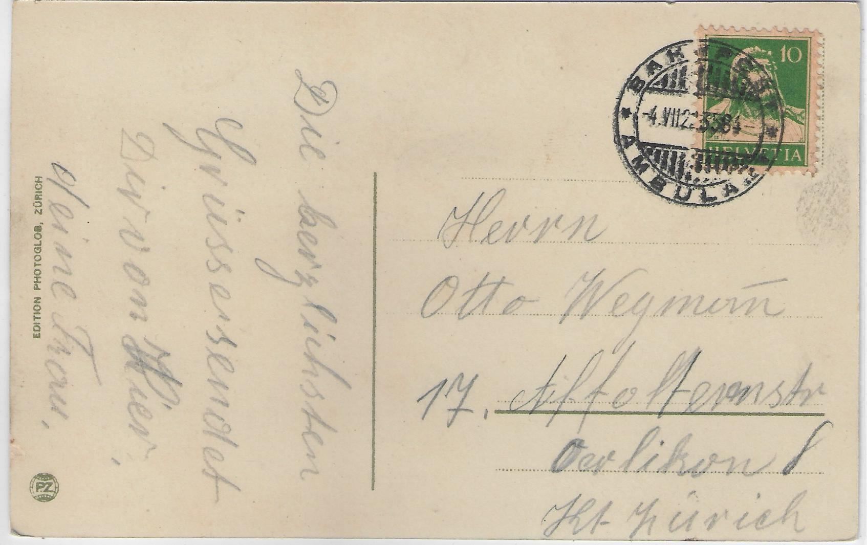 Cartoline postali: Rorschach - Generalansicht - Litho – Usato da Ettingen venduto da Kartenplanet 1