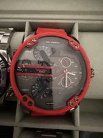 Diesel Big Daddy Uhr Rot