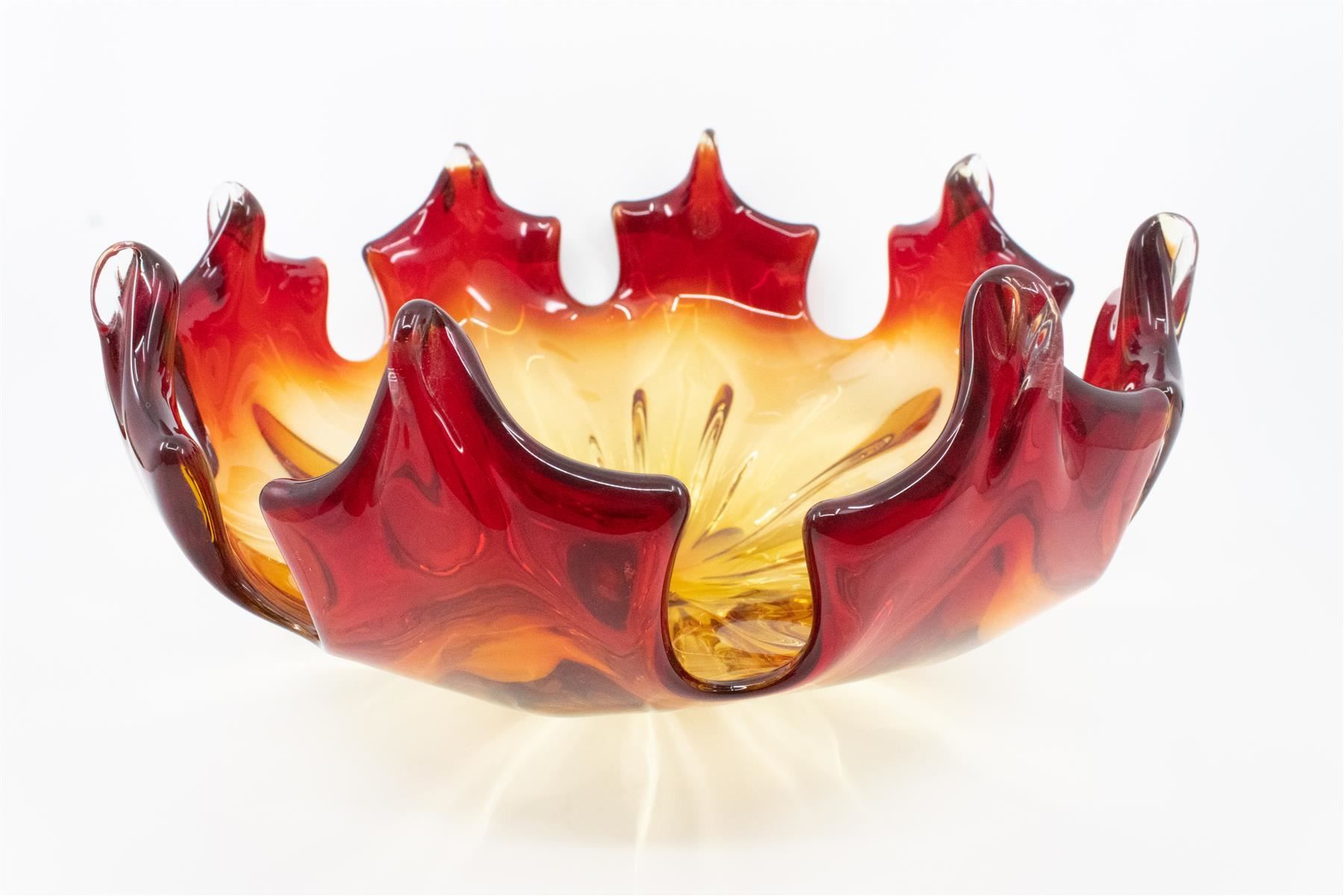 Bicchieri: Grosse Glasschale Ahornblatt – Usato da Zürich venduto da ZuercherBrockenhaus 3