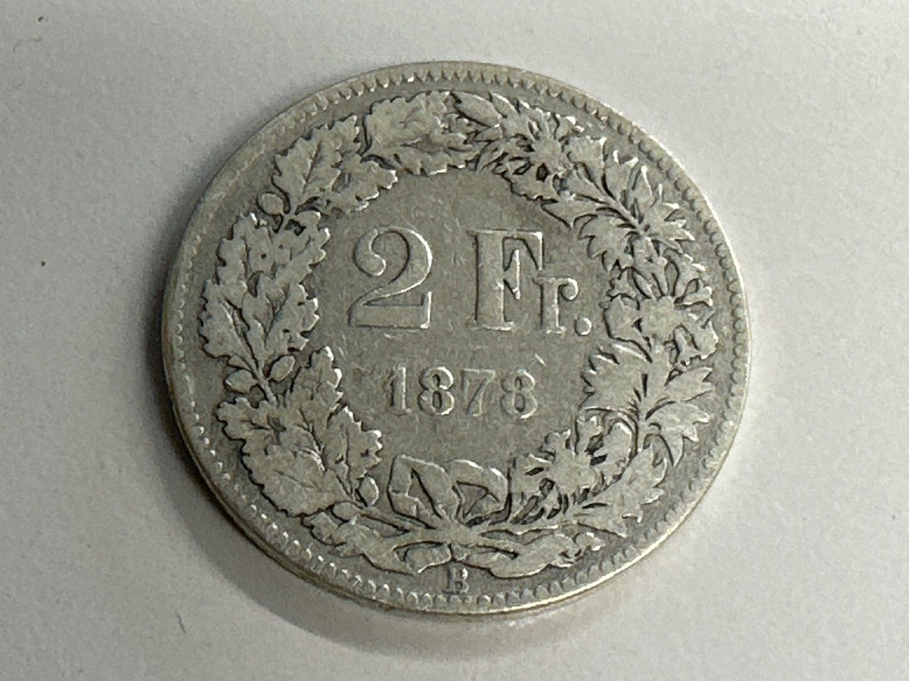 Toutes les monnaies: 2 Fr. Silber Schweiz 1878 -ss – D'occasion à Herisau par herau