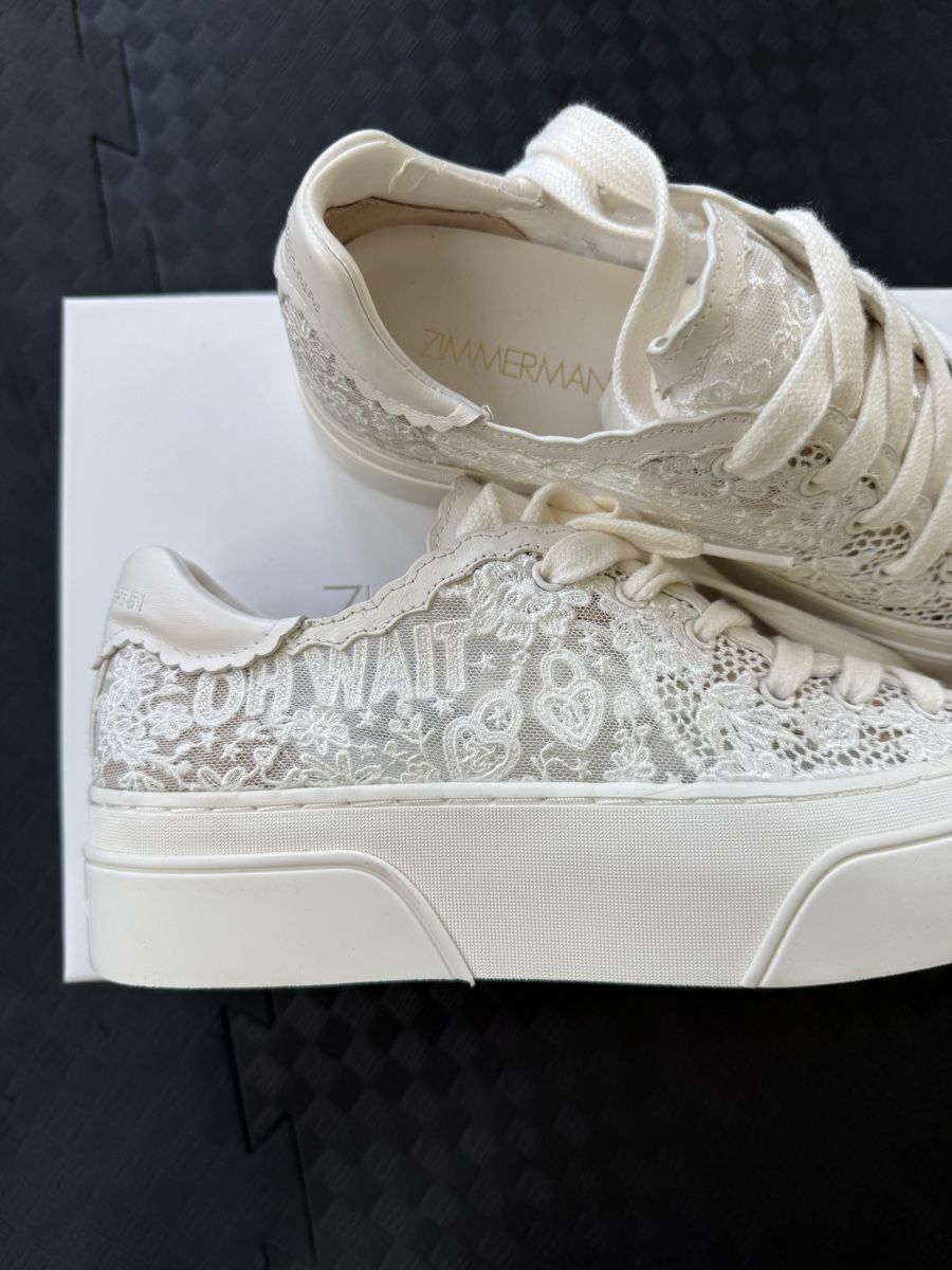 Zimmermann Scarpe da donna: ZIMMERMANN Pixie Low Sneakers Plateau weiss 38 NEU NP 425.- – Nuovo e nell'imballaggio originale da Zürich venduto da Nellyville73 2