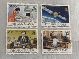 Pitcairn Inseln Briefmarken, Marconi 100 Jahre Funk!