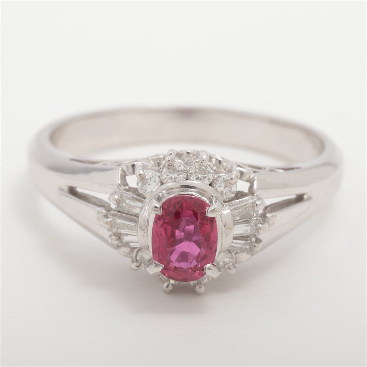 Ringe: Ring Ruby 0.48 CT Diamonds 0,18 CT Platinum 900 5.1g – Gebraucht aus Carouge GE von Watchaser 1