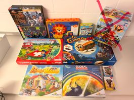 5 Brettspiele & Kartenspiele plus 4 Puzzles (ab 5 Jahre)