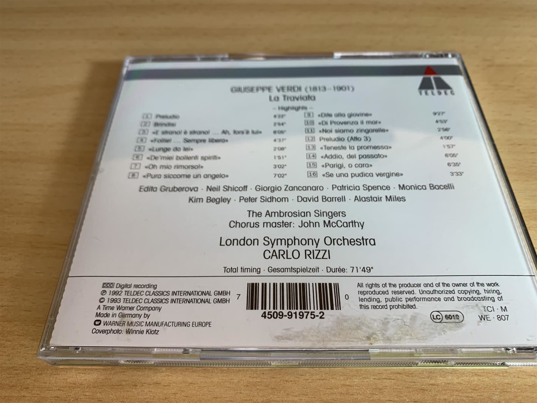 CD: Verdi - La Traviata - Highlights – Usato da Rikon im Tösstal venduto da Alpenmutz 1