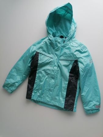 TOP-ZUSTAND: Regenjacke 134/140 m. Reflektorstreifen