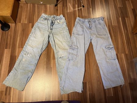 Wide Legs und Cargo Stil, Grösse 164/170