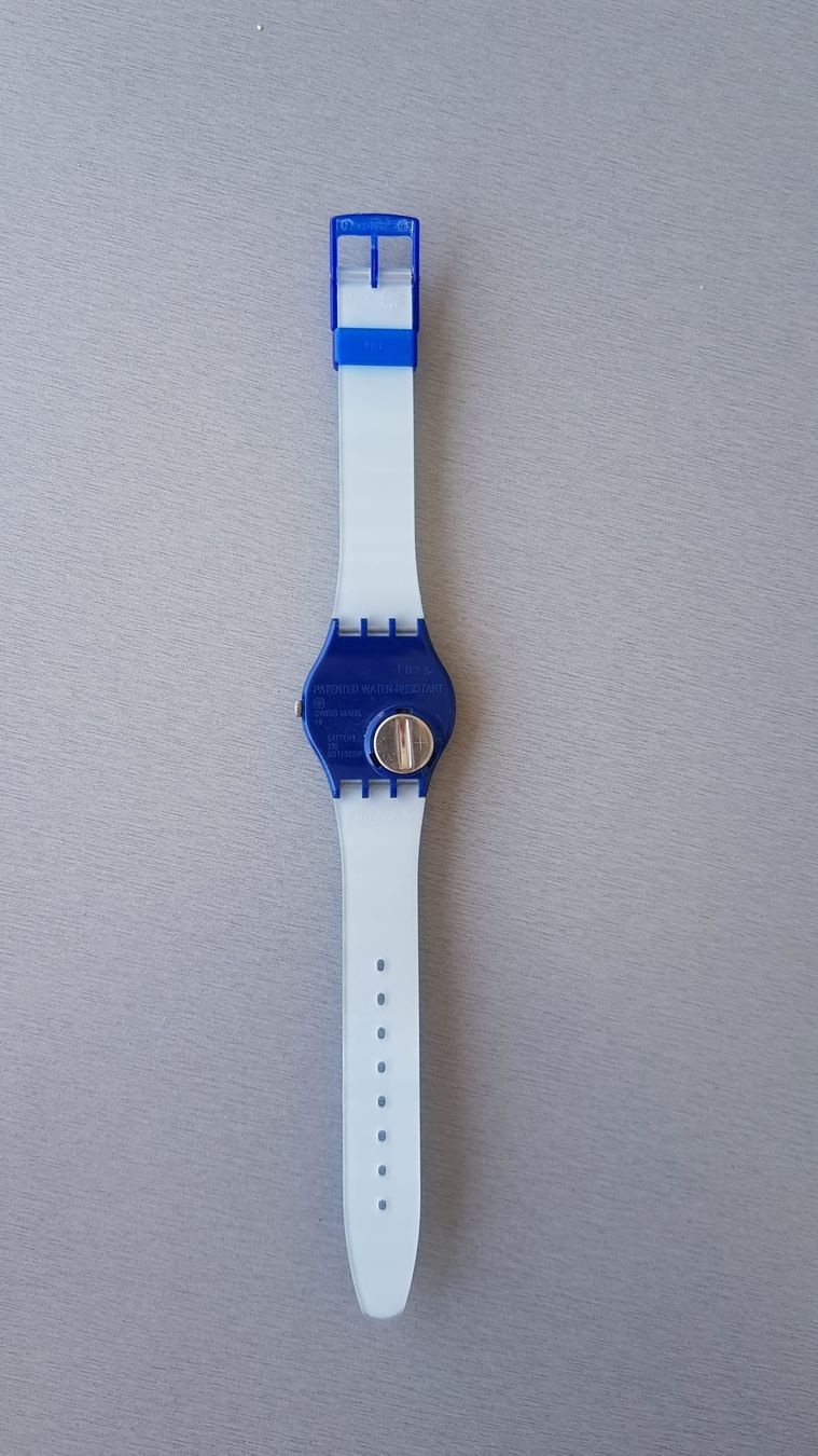 Swatch Orologi: Montre Swatch bleu diamètre 30mm – Nuovo (secondo la descrizione) da Versoix venduto da aline_b 3