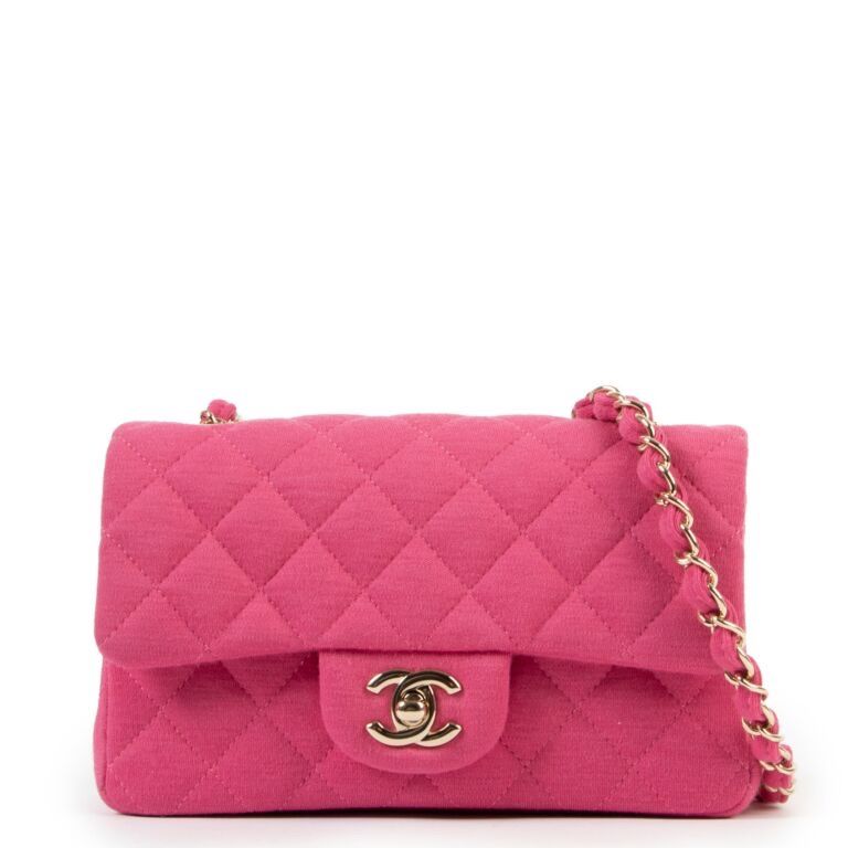 Chanel Taschen für Damen: Mini Flap Chanel en tissu rose - 2021 – Neu (gemäss Beschreibung) aus pully von asi_w6gl