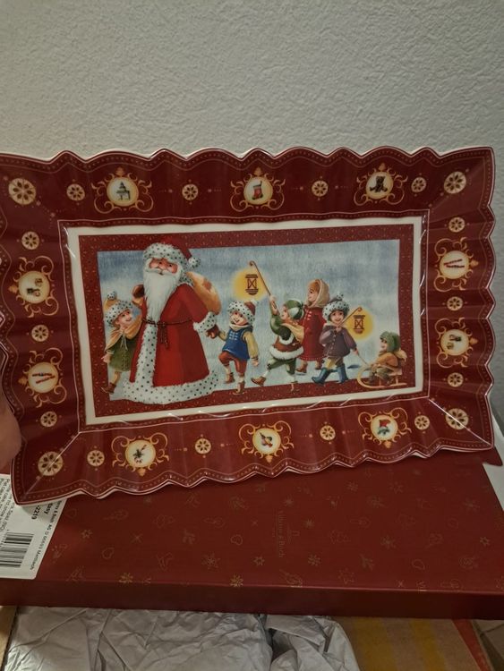Platón navideño Villeroy & Boch Toys Fantasy de porcelana 1