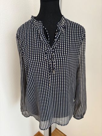 Chiffon Bluse mit Karo Muster, Gr. 36, Street One