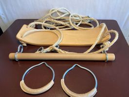 Indoor‑Turnset für Kinder (Schaukel, Reckstange, Turnringe)