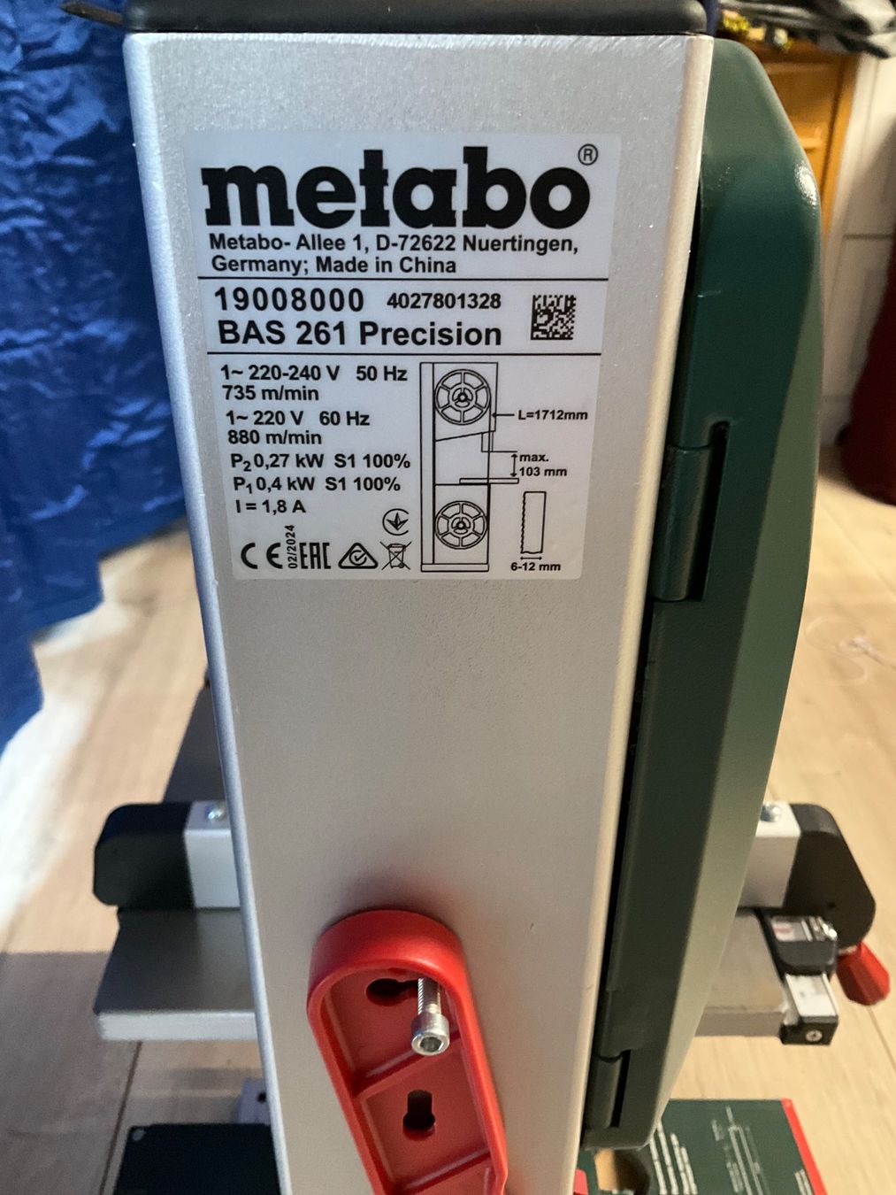 Metabo Sägen: Metabo BAS 261 – Gebraucht aus Biberist von white77 2