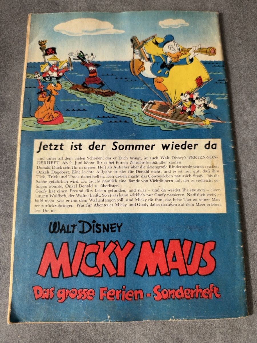 Fumetti: Micky Maus Heft Nummer 6 Juni 1954 Walt Disney Comic – Usato da Oberuzwil venduto da Fundgrube36 1