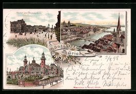 Litho Zürich, Bahnhof mit Polytechnikum