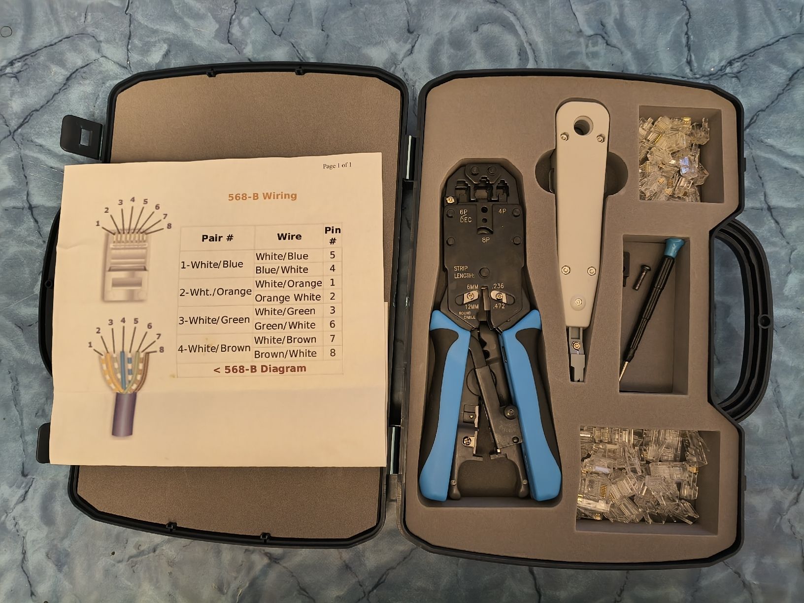 Tutti gli attrezzi: RJ45 Crimp Tool Network Cable Tool Kit – Usato da Zürich venduto da TrainLine