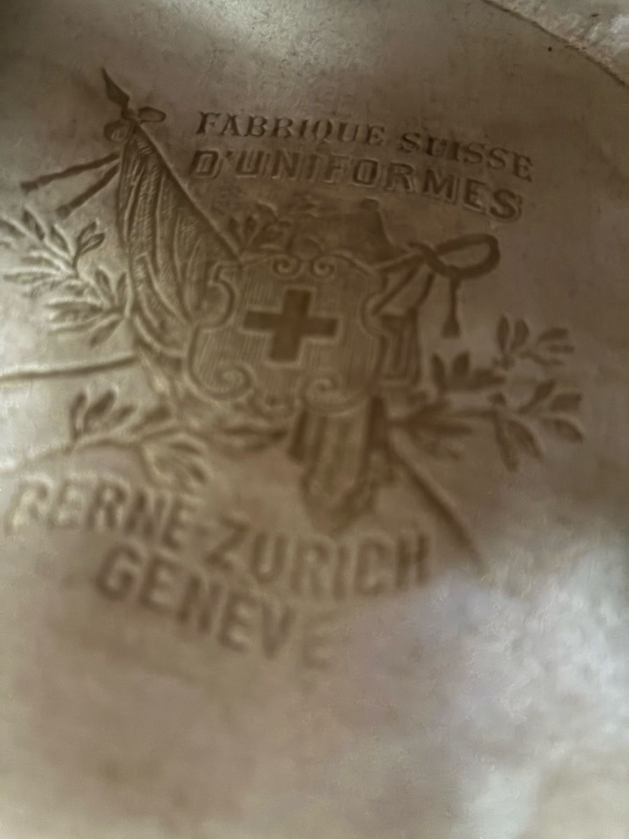 Schweizer Armee Uniformi: Tschako Hptm GR 1898 – Usato da Gutenswil venduto da Antiques77 5