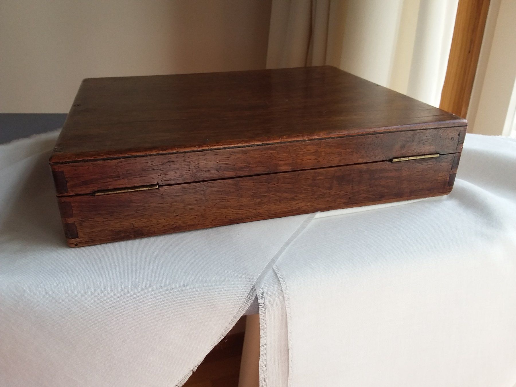 Valigie: Antike Handmade Mahagony Box England, ca 1880 – Usato da Zürich venduto da SciTec 6