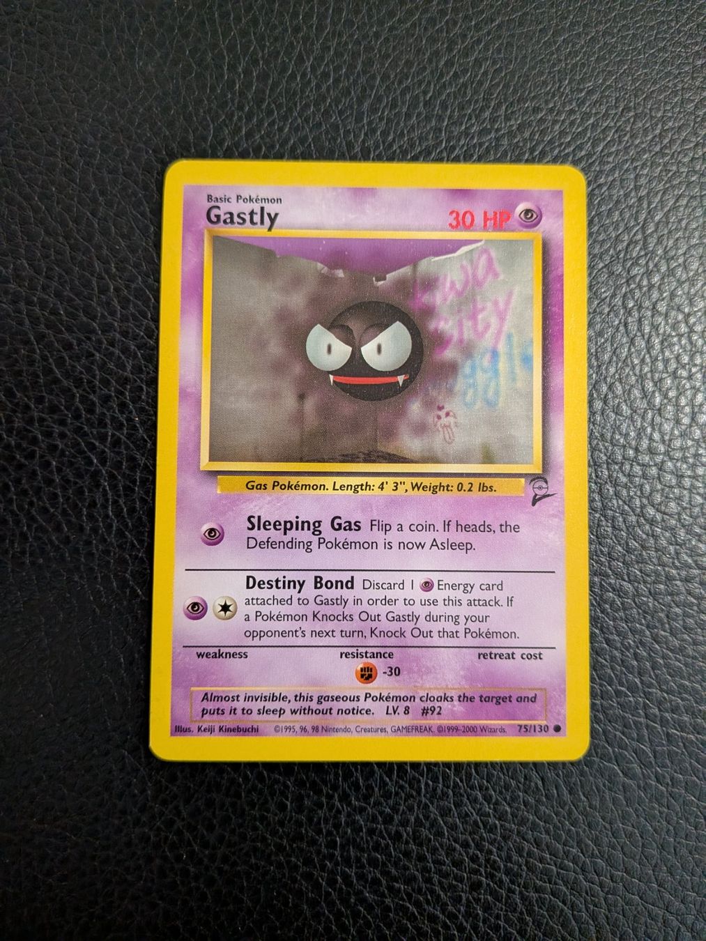 Pokémon Carte collezionabili: Base Set 2 Gastly 75/130 ab 1 – Usato da Paradiso venduto da Pkmn10