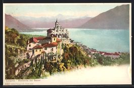 AK Locarno, Madonna del Sasso, 1918