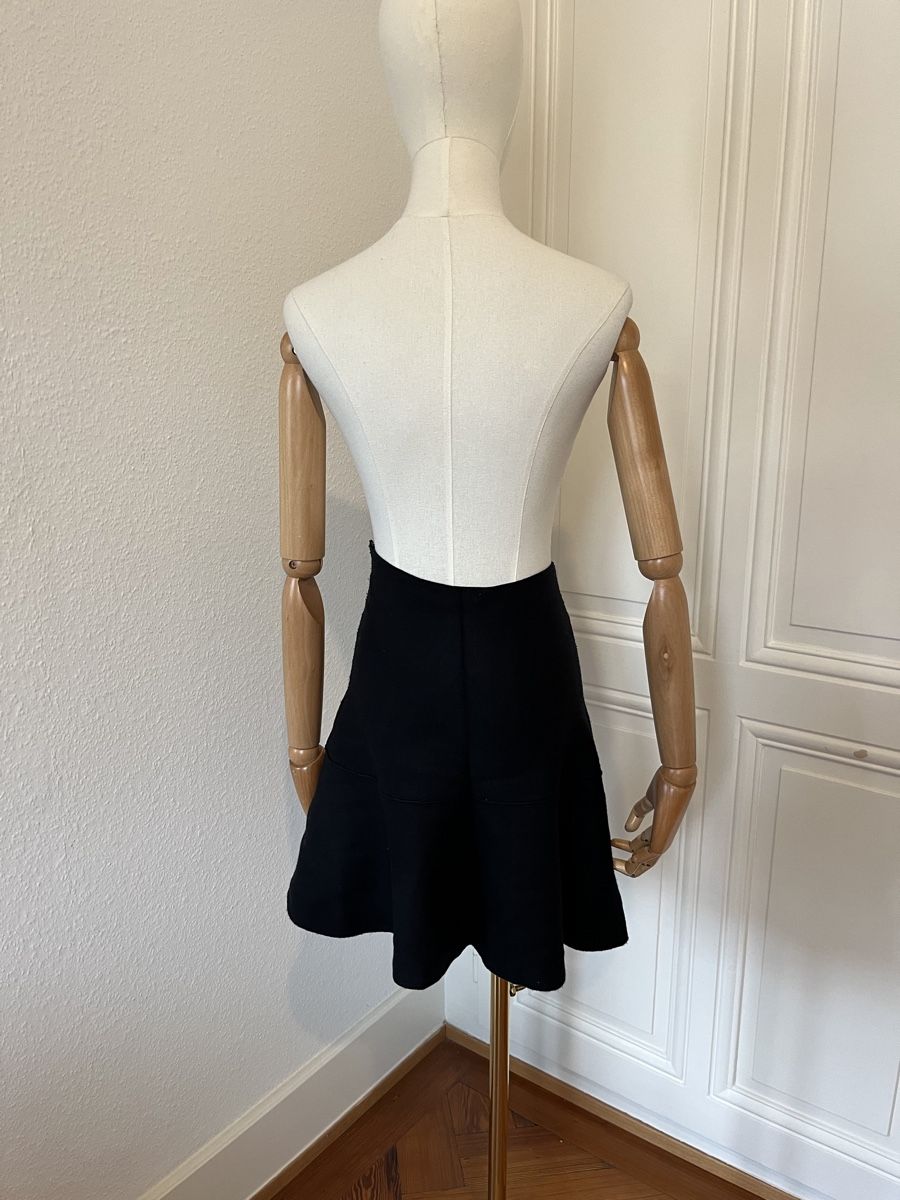 Zara Röcke: Zara Knit Black Mini Skirt - Fall Size M – Gebraucht aus Mies von Nib2011 2