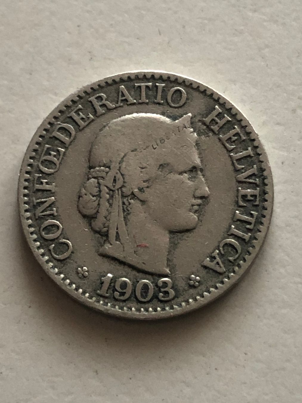 Alle Münzen: 10 Rp. 1903 – Gebraucht aus Schötz von Odpa