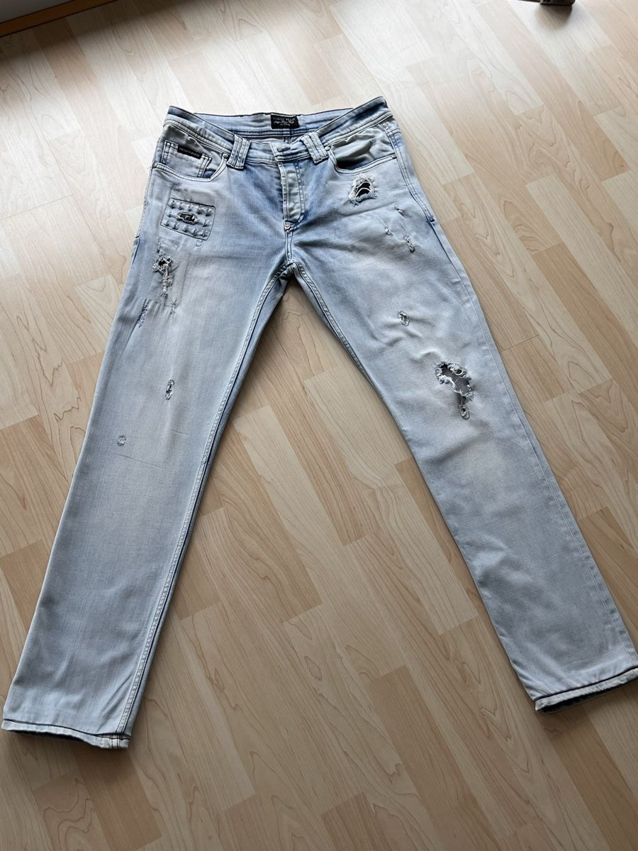 Jeans: Philippe Plein Jeans, hellblau – Usato da Winterthur venduto da ChicMarkt