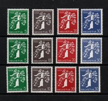 1939 PROPAGANDA EXPO NAZIONALE ZURIGO SBK 228/239 cset **MNH