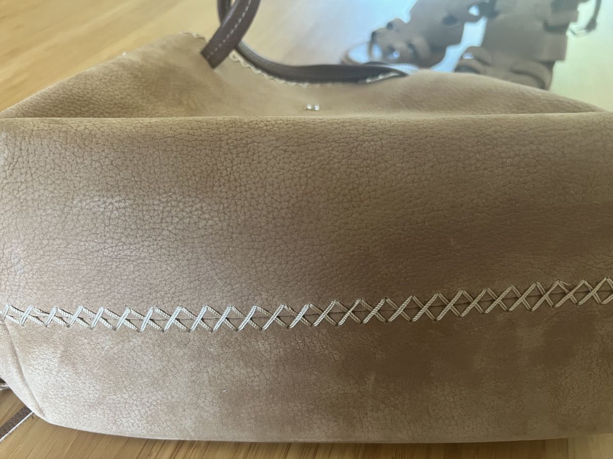 Borse da donna: Sac à main beige avec franges en cuir – Usato da Nyon venduto da ikel78 3