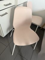 2 hell rosa ikea stühle