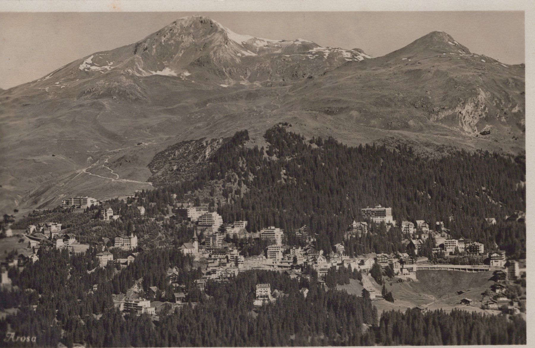 Cartoline postali: 0091 - Postkarte / Ansichtskarte - Arosa – Usato da Reinach BL venduto da Boston-Verkauf