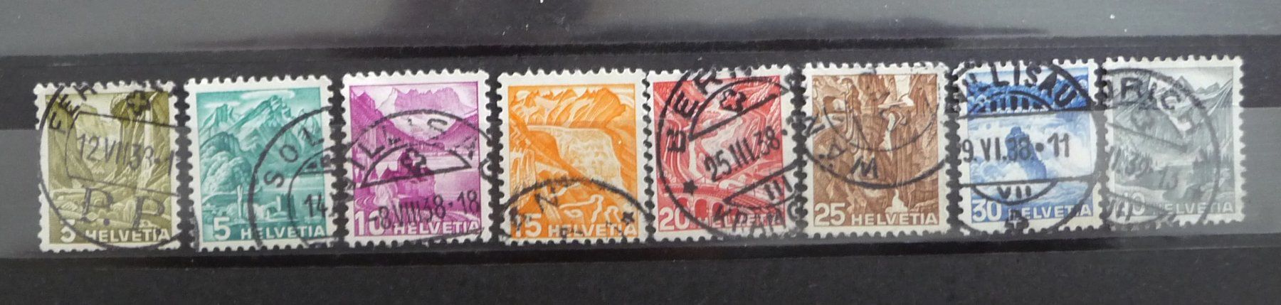 Tutti i francobolli: 1926 Schweiz 3 - 40 gestempelt – Usato da Horgen venduto da FIR-2008