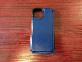 Brieftasche Leder mit Retro Klappe für Iphone 14