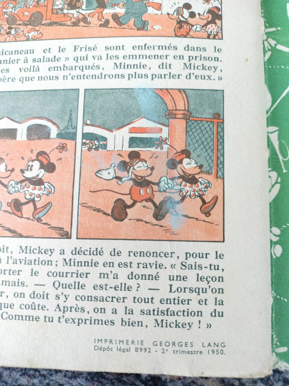 Fumetti: Mickey Aviateur - Hachette - Réédition 1950 – Usato da Cortaillod venduto da rozinna 4