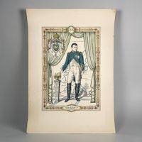 Gravure Napoléon 1er Empereur 1810 par Daniel Dervaux, XXe