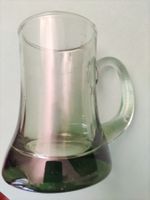 Antiker Seidel Unikat Bierkrug Glas handmade 50/60er