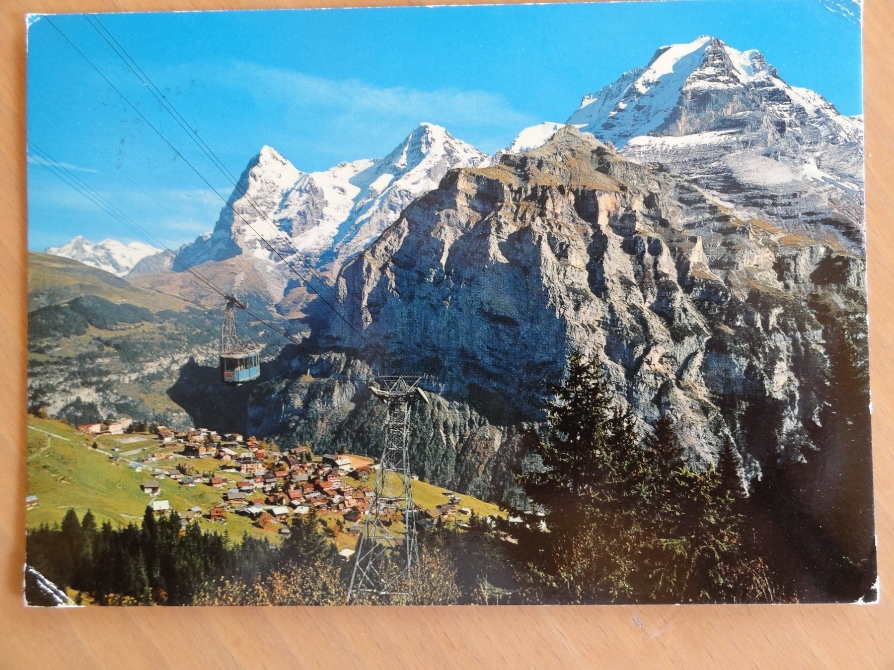 Cartoline postali: Mürren - Schilthornbahn - 1976 – Usato da St Léonard venduto da Riglin