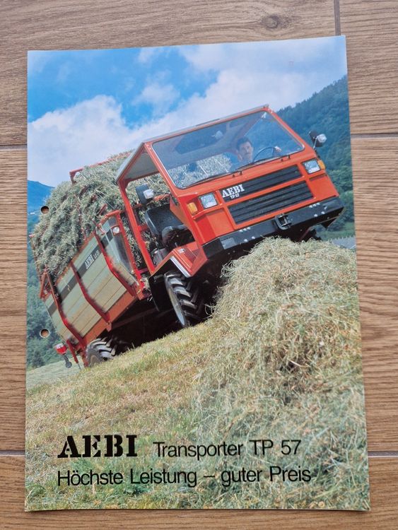 Original Prospekt Aebi TP57 Transporter (Gebraucht) in Dürnten für CHF ...